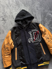 (M) Diesel мъжко колежанско яке от вълна и ест.кожа